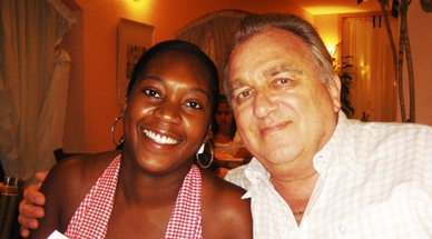 Dinner at Pan Pan with Jerome's Walton's daughter's boy-friend's sister, Shavawn